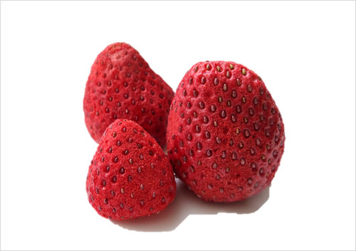 Japansk jordgubb frystorkad helhet