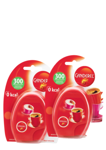 Double Pack Canderel Dispenser with 2 x 300 Sweetener Tabs