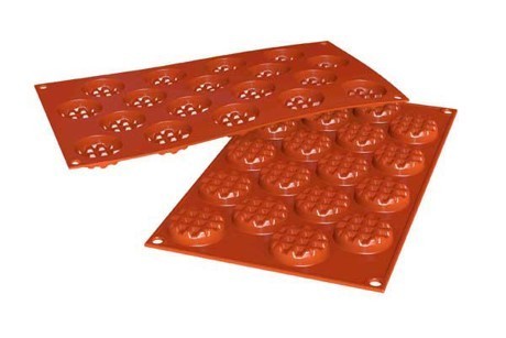 Silicone mould mini for round waffles