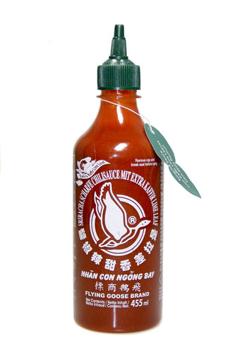 Flying Goose Sriracha chilisauce varm