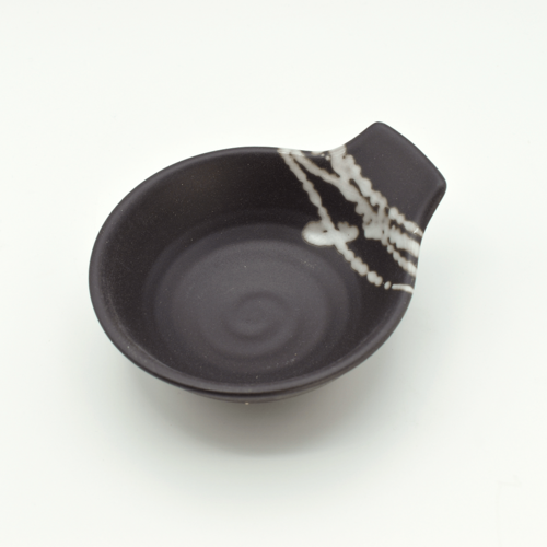 Schälchen Bowl Tengu mit Griff schwarz